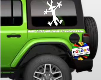 Wile E. Coyote Splat Decal, Many Sizes & Colors TO Choose From, Road Runner Crash Funny Gift Ideas Laptop Glassware Window Accident Bandaid