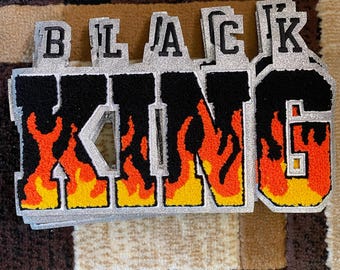 black king iron on patch