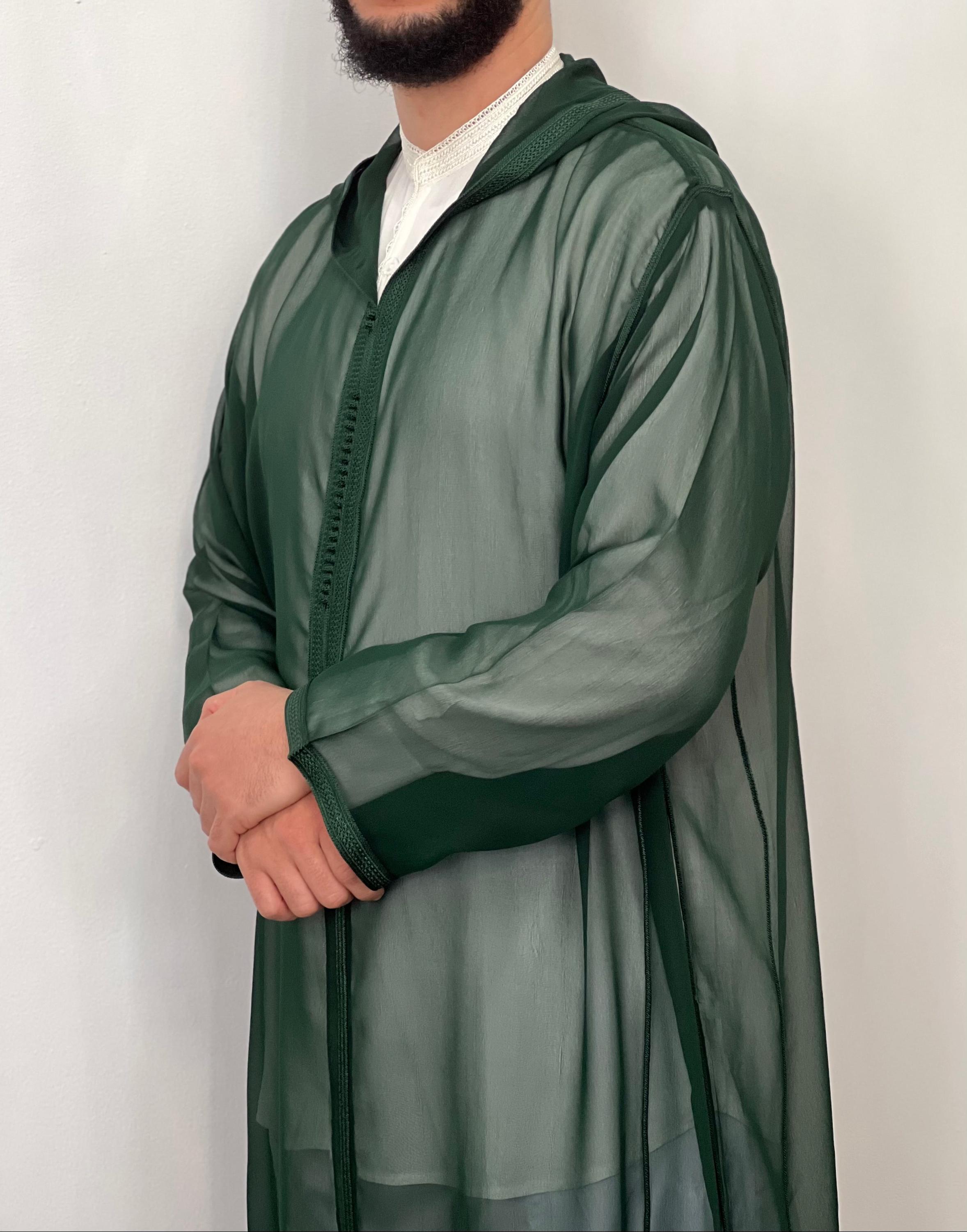 Hooded Premium Nikkah Djellaba See Through - Etsy