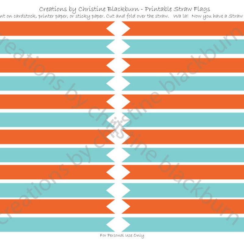 Printable Straw Flag - Etsy