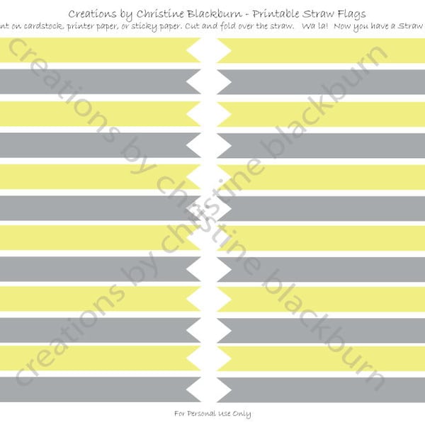 Printable Straw Flag - Etsy