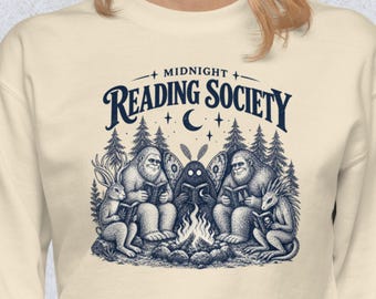Book Club Sweatshirt, Cryptid Sweatshirt, Too Nonfictiony Outside, Booktok Sweatshirt, Literary Sweatshirt, Booktok Gift, One More Chapter