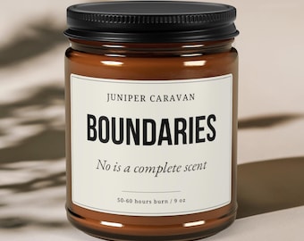 Boundaries Candle, Setting Boundaries Gift, People Pleasing, Therapy Humor, Therapy Gifts, Coping Skills, Funny Therapy Gift, Therapy Gift