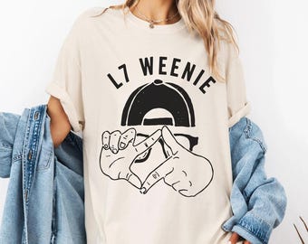 L7 Weenie Comfort Colors Shirt, Retro 90s Funny Quote Tee, Sandlot Movie Inspired Tee, Vintage Humor Gift for Him Her