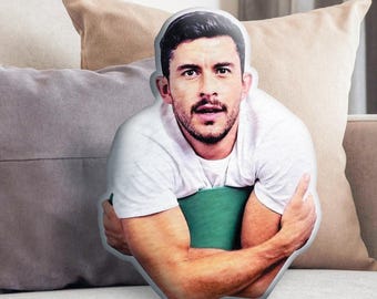 Jonathan Bailey Custom Face Pillow: Personalized 3D Photo Gift for Girls Jonathan Bailey Girl Dinner, Gift For Movies Lover