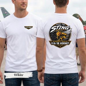 F/A-18 Hornet Fear The Sting Graphic Tee, McDonnell Douglas pilotflygskjorta