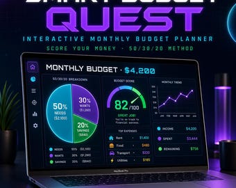 Smart Budget Quest | Monthly Budget Calculator & Money Tracker | Personal Finance Planner