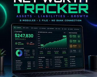 Net Worth Tracker Hub | Asset Debt & Wealth Tracker | FIRE Goal Calculator
