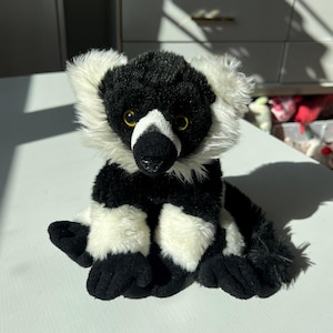 Ruffed Lemur Plush Adventure Planet Black & White Stuffed Animal Monkey ESSA