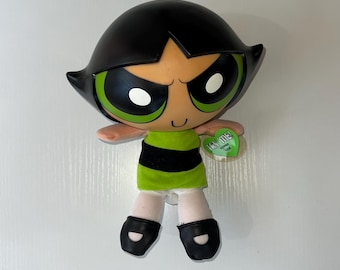Powerpuff Girls Talking Buttercup Vintage 1999 Green Plush Doll WITH TAG