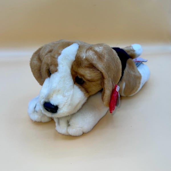Beagle Tri-Color Vintage Keel Toys “Toby” Stuffed Puppy Plush ESSA