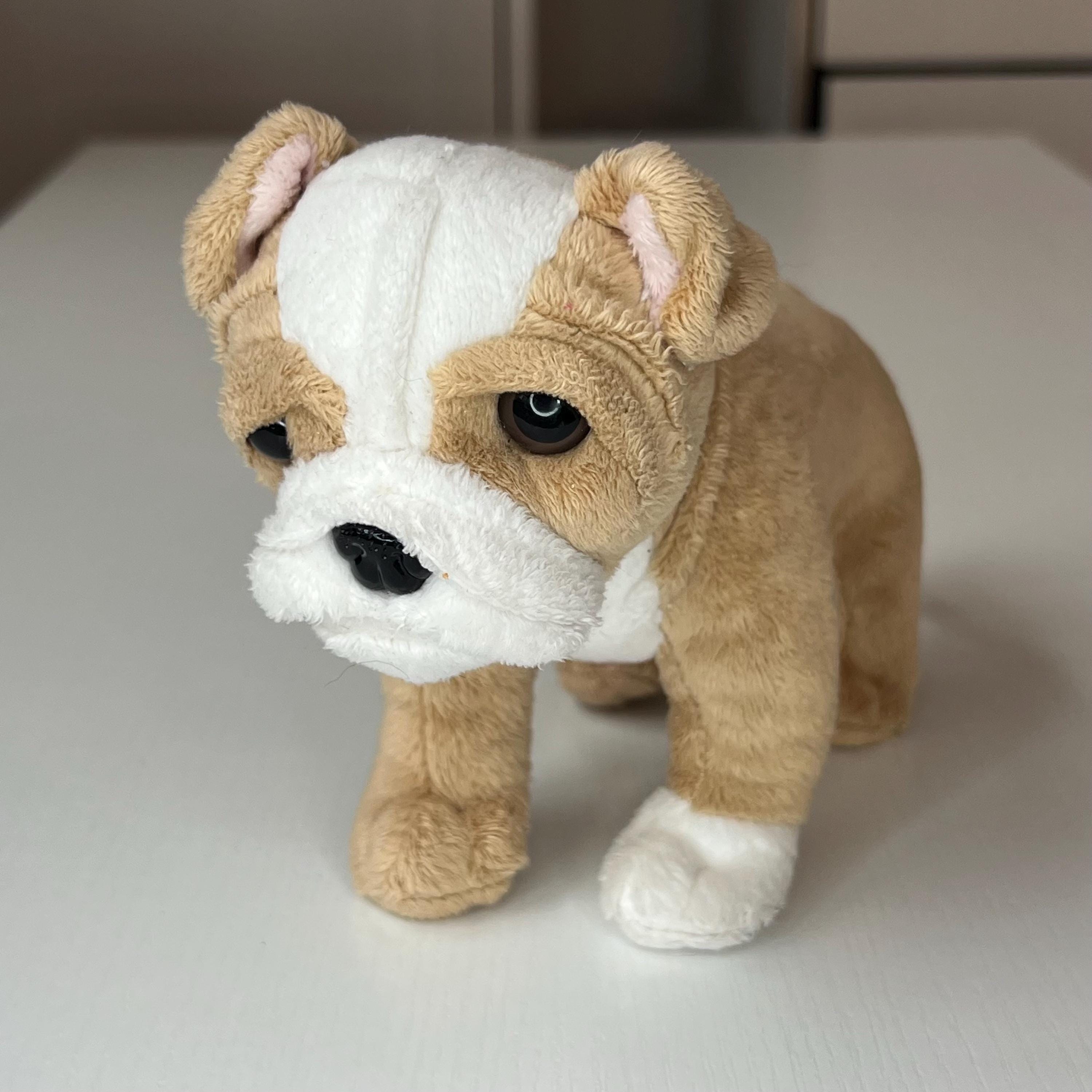 Vintage plush bulldog - Etsy 日本
