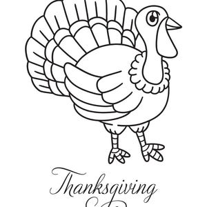 感謝祭の七面鳥の塗り絵