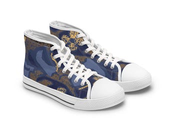 Zapatillas deportivas altas para mujer con estampado de carnero