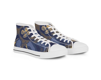 Men's Ram Pattern High Top Sneakers