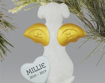 dog angel ornament