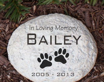 pet memorial stones etsy