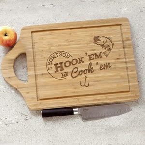 Fisherman Gift, Personalized Cutting Board, Engraved Cutting Board, Gifts For Fishermen, Father&#39;s Day Fishing Gifts, Gift For Grandpa, Dad