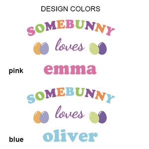 Personalized Easter Bunny, Somebunny Loves Me Easter Bunny, plush Easter bunny, plush toy, Easter gift for kids, easter basket stuffer image 3