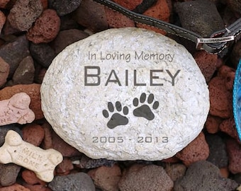 Personalized Pet Memorial Garden Stone, dog memorial, dog headstone, dog loss gift, dog grave marker, in loving memory, burial marker