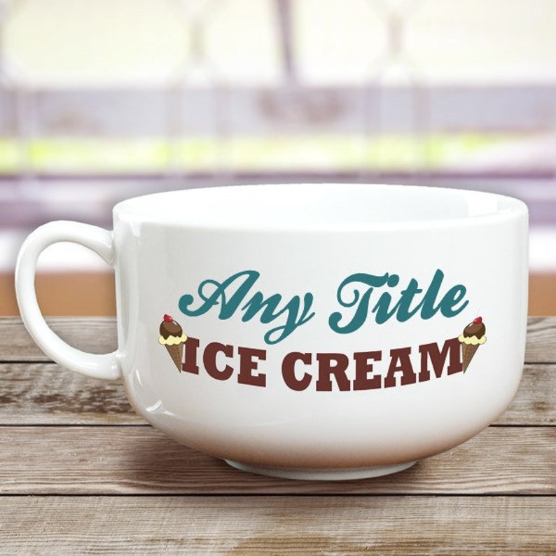 Personalized Ice Cream Bowl, Personalized Dad Ice Cream Bowl, Custom Ice Cream Bowl, Father's Day Gift, For Dad, Ice Cream Gift gfyU429623 image 4