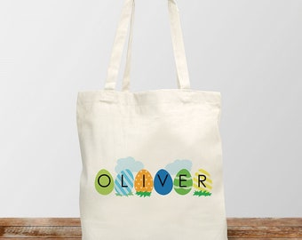 Personalized Blue Easter Egg Font Tote Bag, easter gift for kids, gift for easter, easter egg bag, easter bag, happy easter, easter tote bag