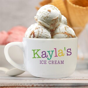 Personalized Colorful Name Bowl with Handle, Custom Snack Bowl, Cereal Bowl, Gift For Kids, Unique Birthday Gift, Bowl For Boy Or Girl