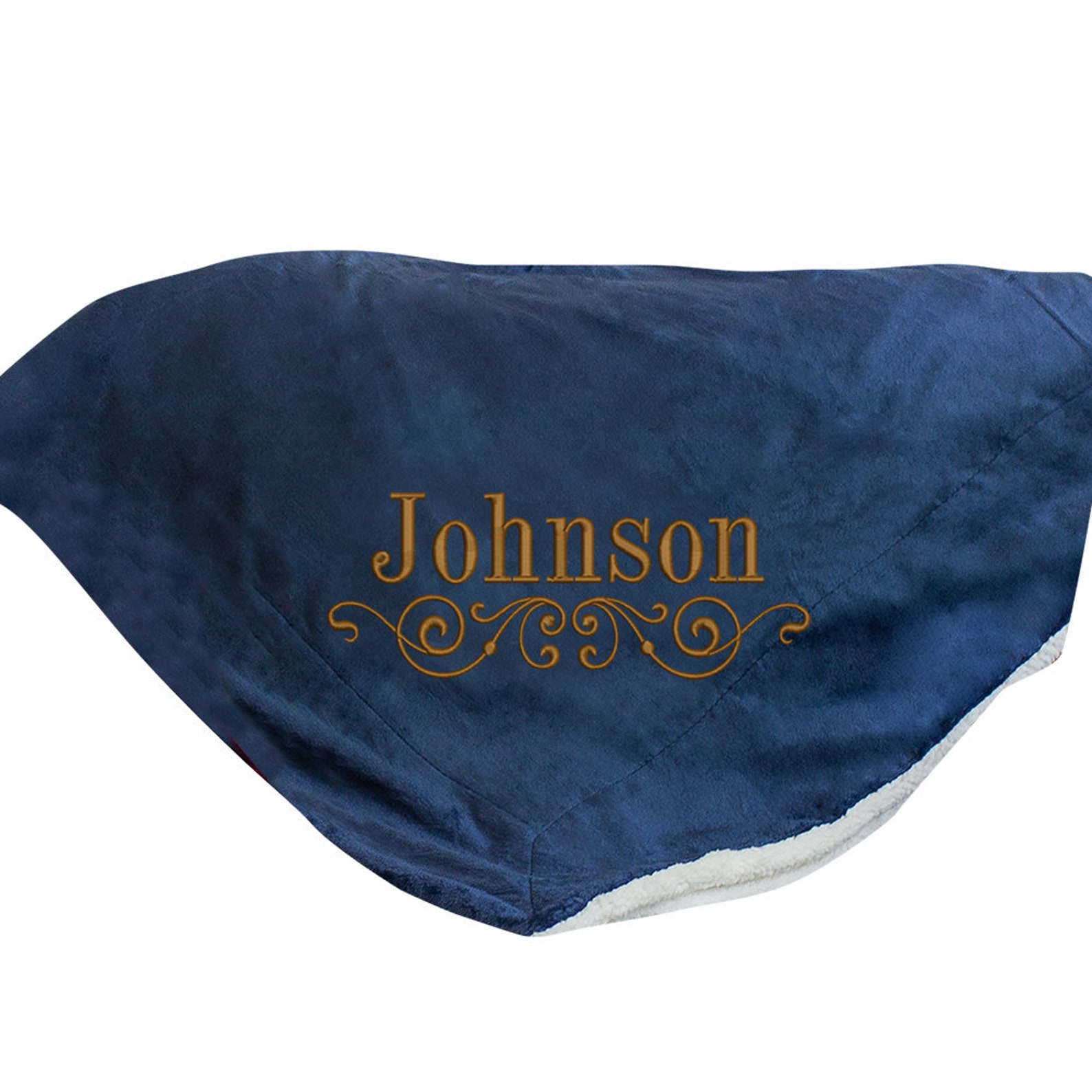 Embroidered Sherpa Blanket Personalized Blanket Embroidered Etsy