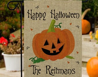 Toland Home Garden Flight Of The Witch Bat Happy Halloween Flag Double Sided 12x18 Inch