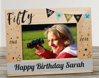 Happy Birthday Personalized Wood Frame, happy birthday, birthday picture frame, birthday decoration, customized -gfy9124121