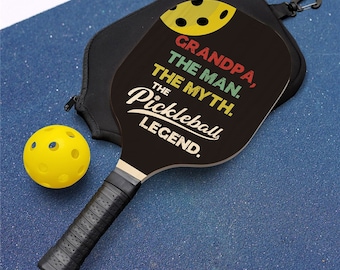 Personalized Man Myth Legend Pickleball Paddle, Custom Pickleball Paddle, Pickleball Gift, Gift For Pickleball Player, Unique Christmas Gift