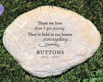 Engraved Those We Love Personalized Memorial Garden Stone, memorial garden, sympathy gift, remembrance, bereavement gift, loss of loved one