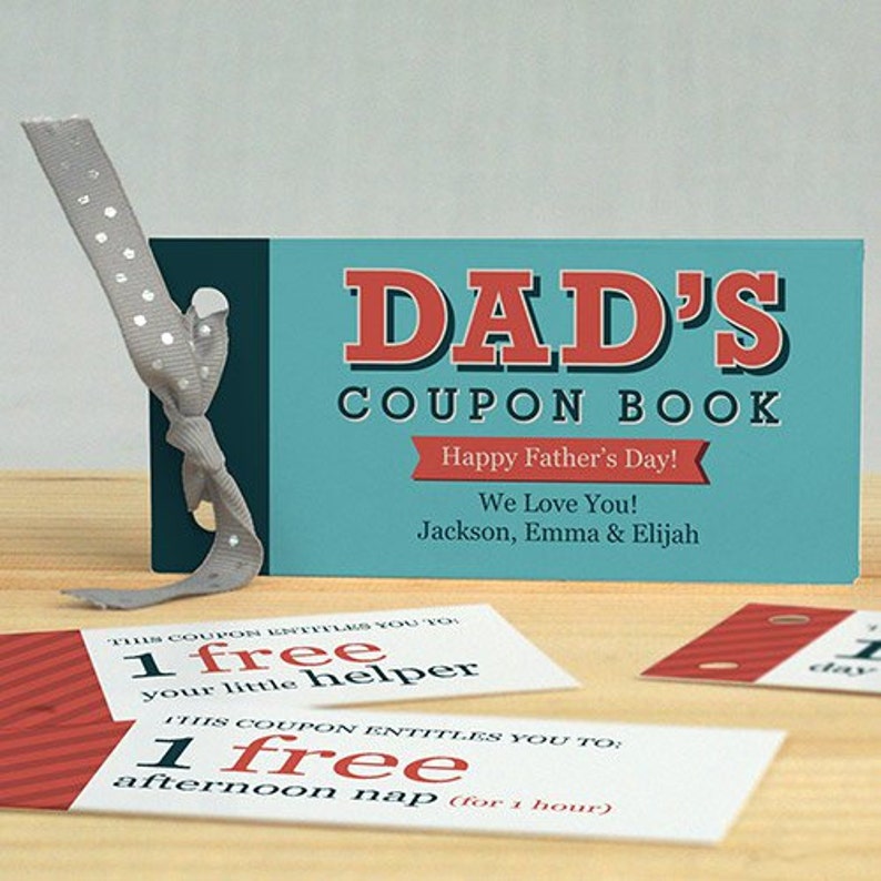 Personalized Father s Day Coupon Book Personalized Etsy