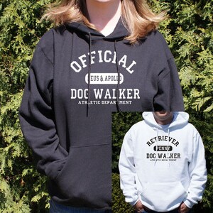 Personalized Dog Walker Athletic Dept. Hooded Sweatshirt, personalized hoodie, custom sweatshirt, dog lover, dog owner, gift -gfyH56534X