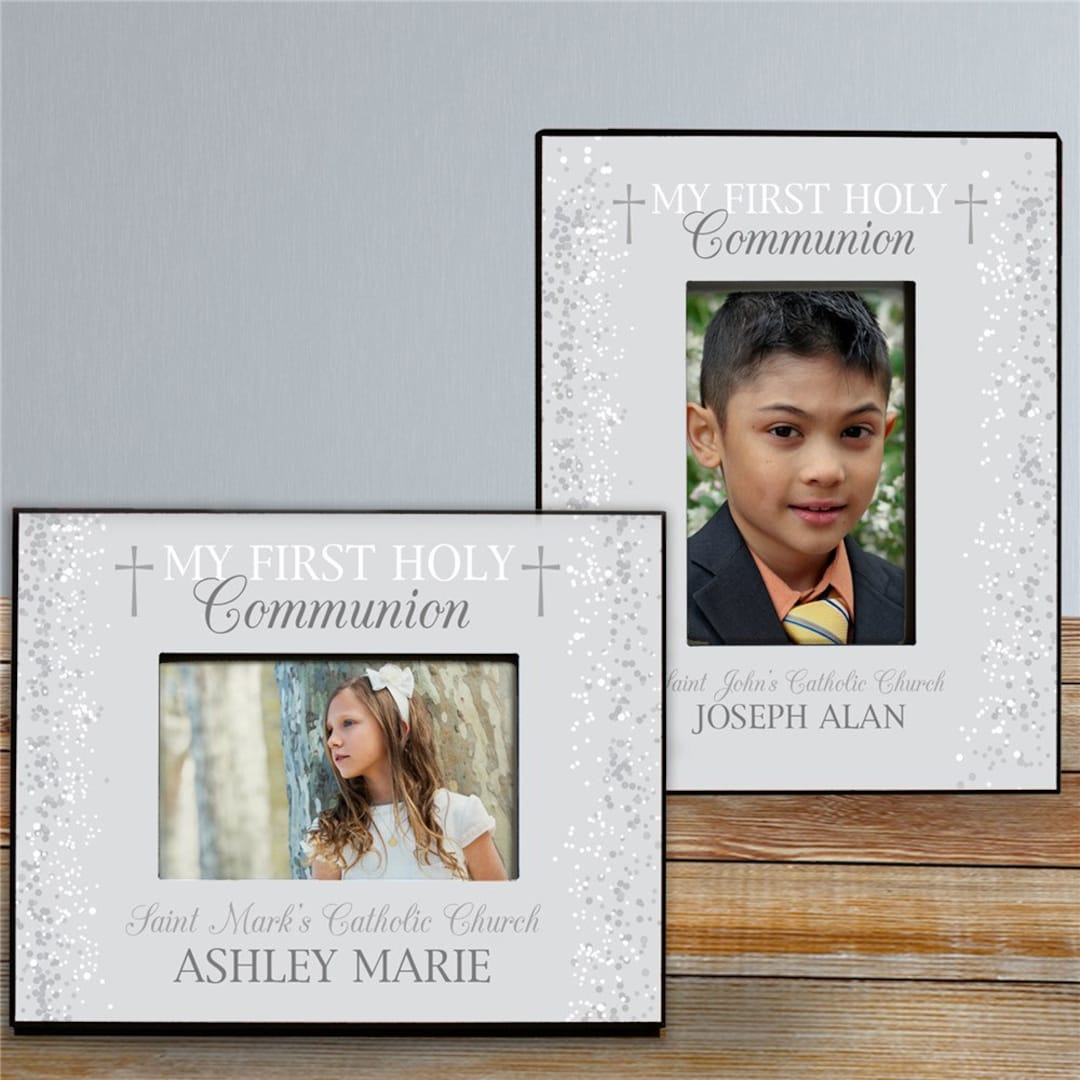 Personalized My First Holy Communion Picture Frame, Gift for Godchild ...