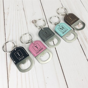 Engraved Initial And Name Keychain Bottle Opener, Personalized Bottle Opener Keychain, Mini Bottle Opener, Stocking Stuffer -gfyL15116291X