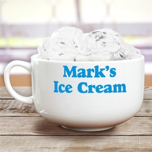 Any message Here Ice Cream Bowl, Personalized Ice Cream Bowl, Custom Ice Cream Bowl, Gift for Kids, Ice Cream Gift, Custom -gfyU670323