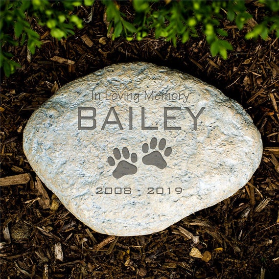 Personalized Pet Memorial Garden Stone Grave Marker Personalized Pet Memorial Garden Stone, Pet Memorial Garden Ideas