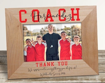 Personalized Coach Gift, Coach Picture Frame, Basketball Coach Gift, Baseball Coach, Wrestling, Football, Photo Frame, Team Gift, Soccer