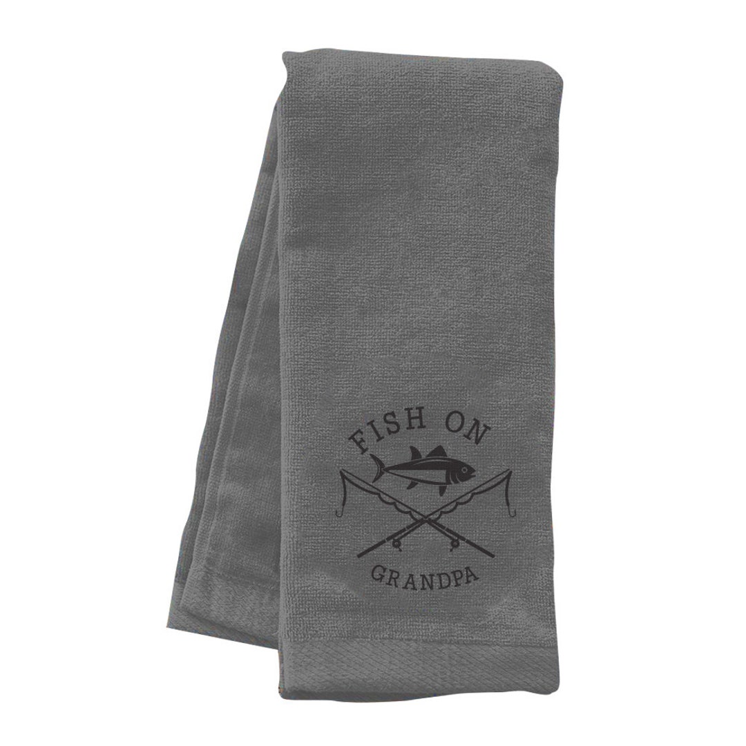 Embroidered Fish on Fishing Towel, Fish, Towel, Embroidered, Gifts for