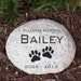 Personalized Pet Memorial Garden Stone, dog memorial, dog headstone, memorial garden stone, dog grave marker, engraved -gfyL553714N 