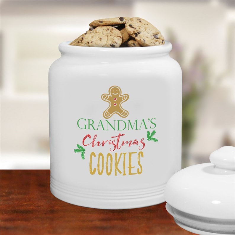 Cookies Personalized Cookie Jar Holiday Tin Gfyu1363615