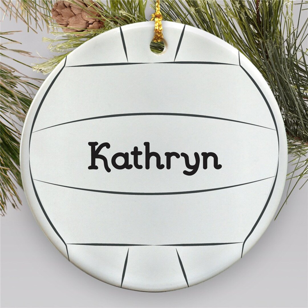 Volleyball Player Custom Text Christmas Ornament