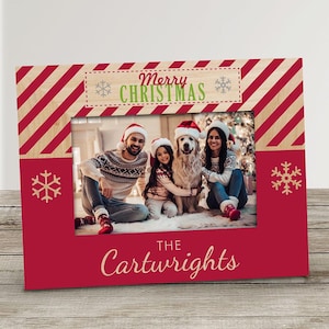 Merry Christmas Personalized Picture Frame, Christmas Frame, Holiday Frame, Personalized Christmas Frame, Merry Christmas -gfy9136431