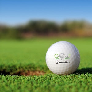 Personalized Golf Balls Set of 6, Personalized Golf Ball, Golf Gift For Dad, Golfer Gift, Gifts For Men, Gift For Husband, Birthday gift