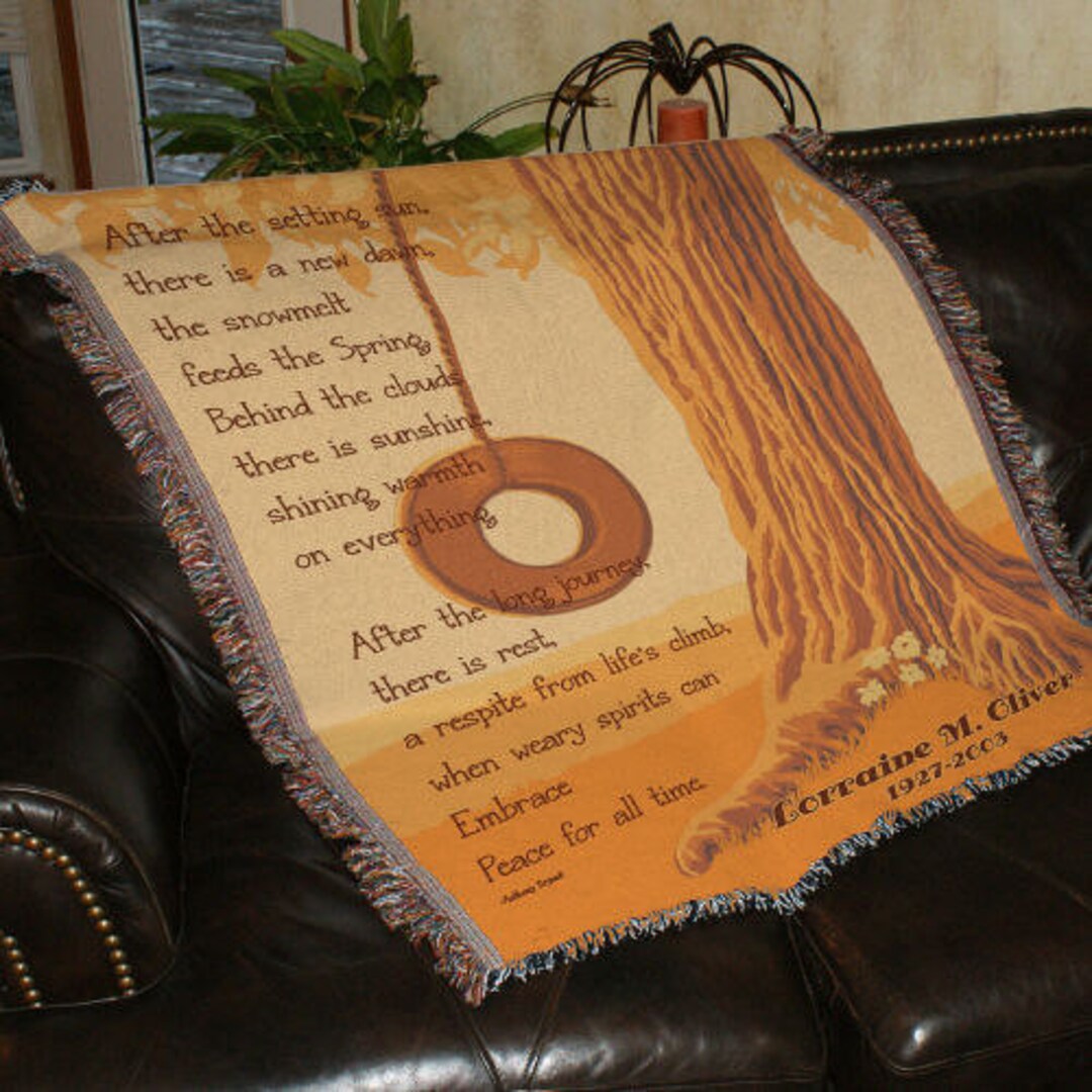 Personalized Memorial Throw Blanket, Memorial Gift, Personalized Blanket, Printed Blanket, Throw