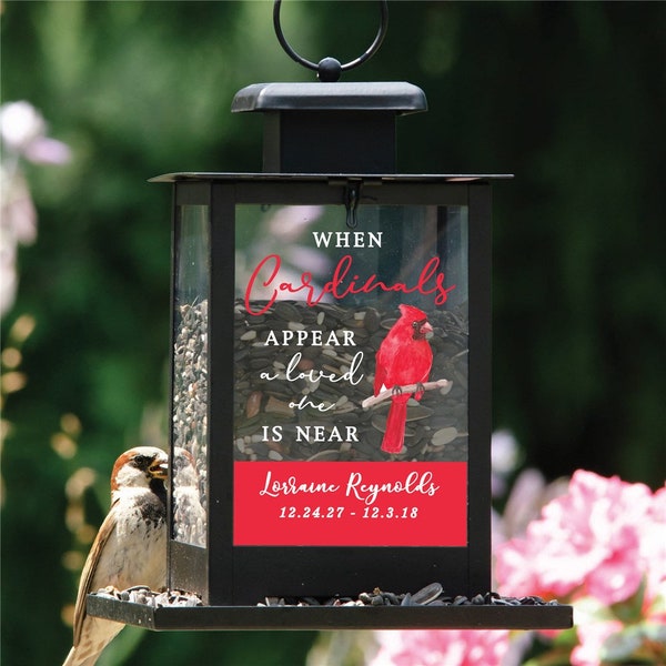 Personalized Sympathy Bird Feeder Etsy