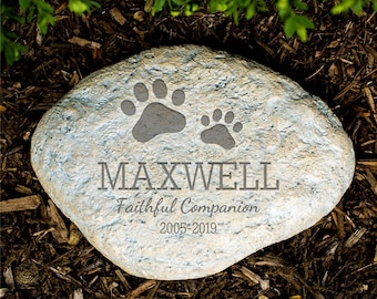 Personalized Pet Memorial Garden Stone, pet grave marker, pet memorial stone, pet loss gift, dog memorial, dog tombstone, dog headstone