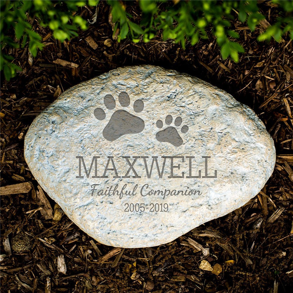 Pet memorial stones discount