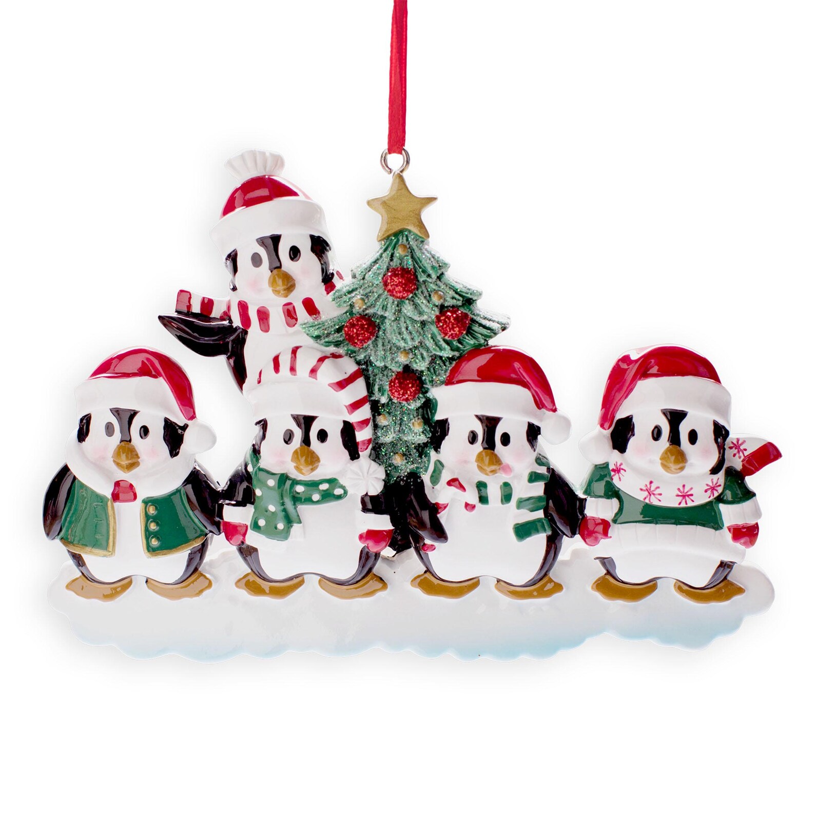 Personalized Penguin Family Tree Christmas Ornament, Custom Ornament ...